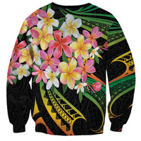 Kiribati Red Jasmine Mango Sweatshirt Reggae Polynesian Art Vibe LT9 - Polynesian Pride