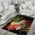 Personalised Tokelau Tropical Flowers Area Rug Reggae Polynesian Art Vibe