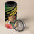 Personalised Tokelau Tropical Flowers 4 in 1 Can Cooler Tumbler Reggae Polynesian Art Vibe