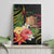 Personalised Tokelau Tropical Flowers Canvas Wall Art Reggae Polynesian Art Vibe