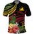 Personalised Tokelau Tropical Flowers Polo Shirt Reggae Polynesian Art Vibe