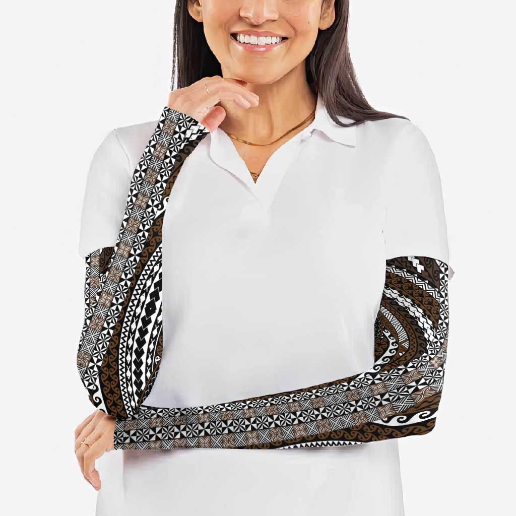 Brown Tongan Polynesian Tribal Arm Sleeves LT9 - Polynesian Pride