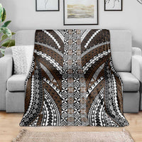 Brown Tongan Polynesian Tribal Blanket - Polynesian Pride