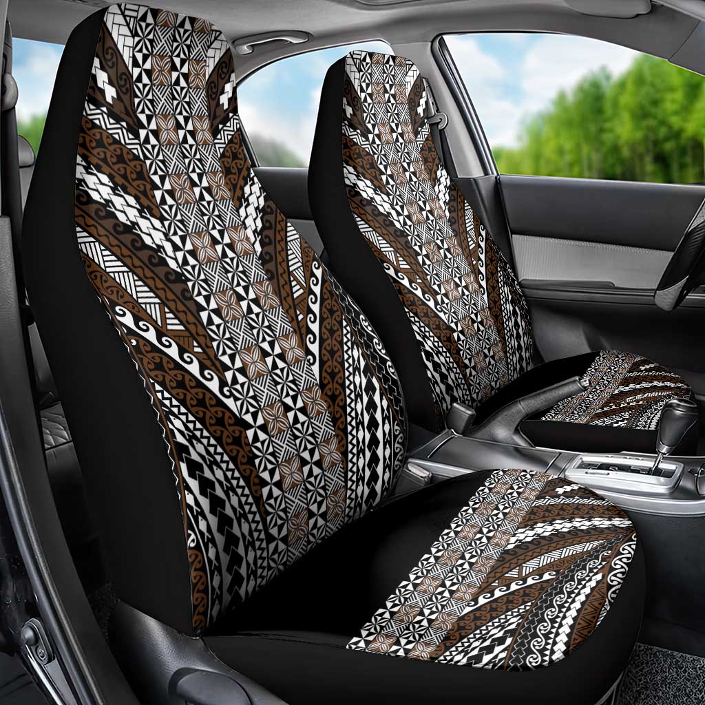 Brown Tongan Polynesian Tribal Car Seat Cover LT9 - Polynesian Pride