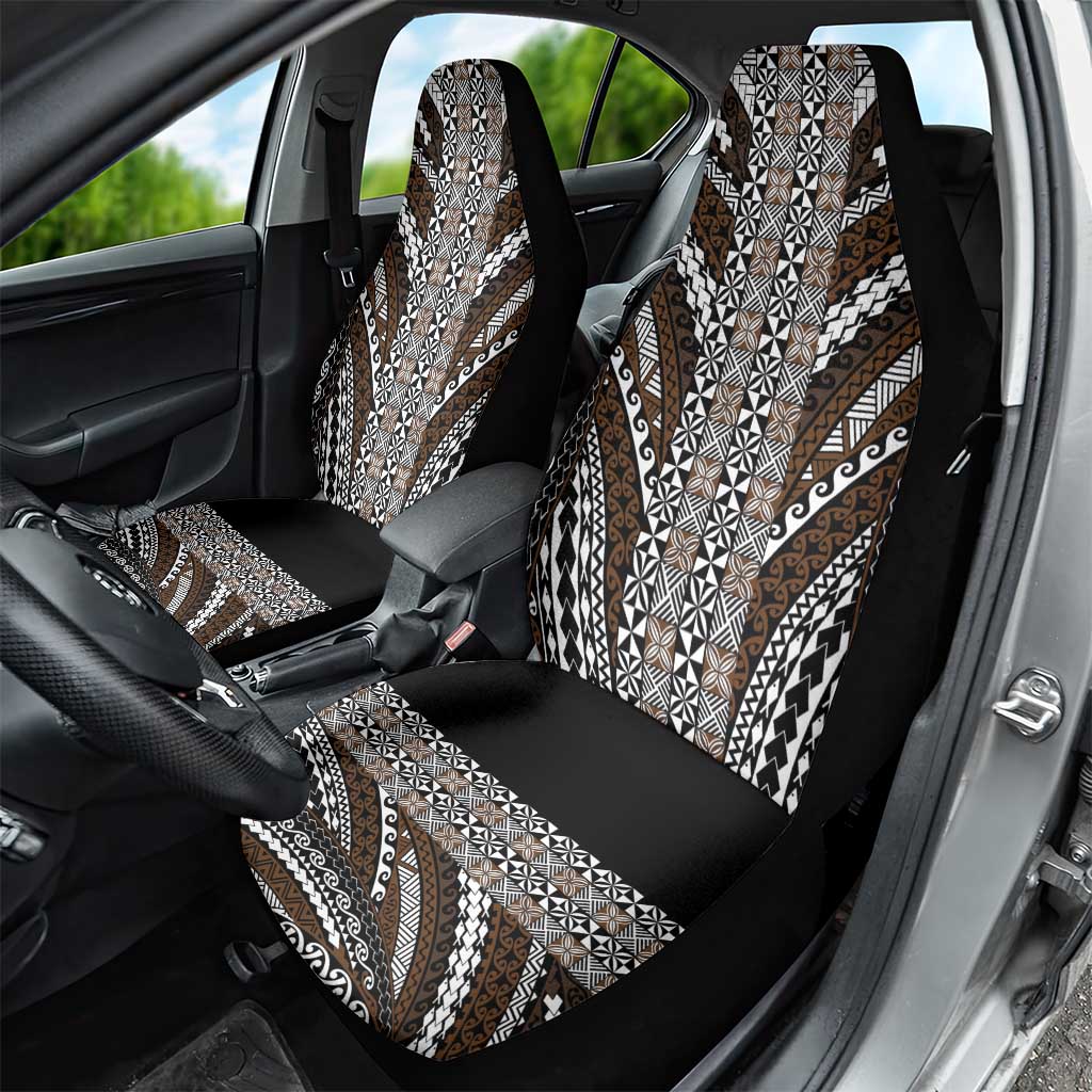 Brown Tongan Polynesian Tribal Car Seat Cover LT9 - Polynesian Pride