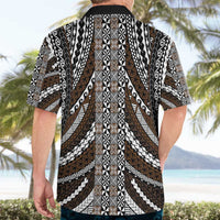 Brown Tongan Polynesian Tribal Hawaiian Shirt - Polynesian Pride