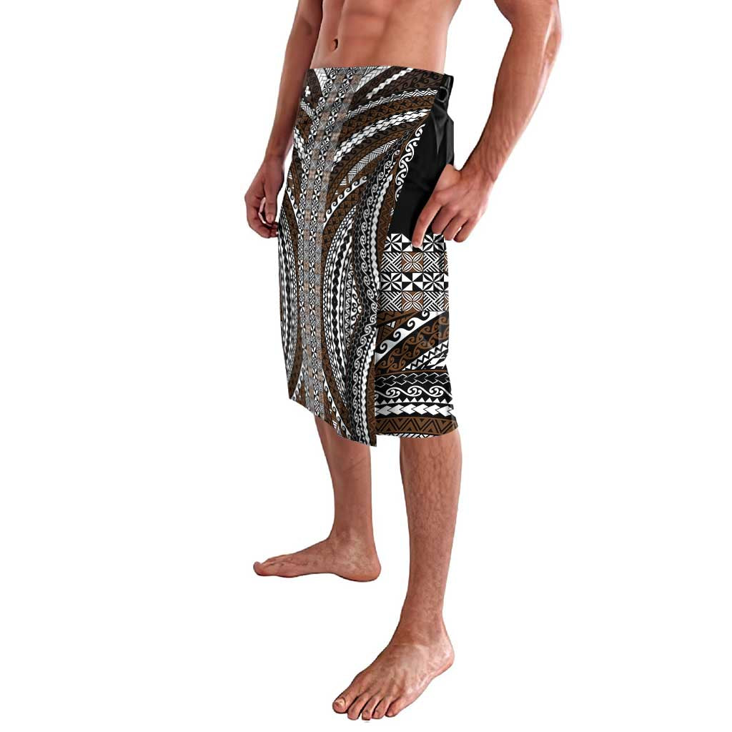 Brown Tongan Polynesian Tribal Lavalava - Polynesian Pride