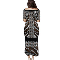 Brown Tongan Polynesian Tribal Puletasi - Polynesian Pride