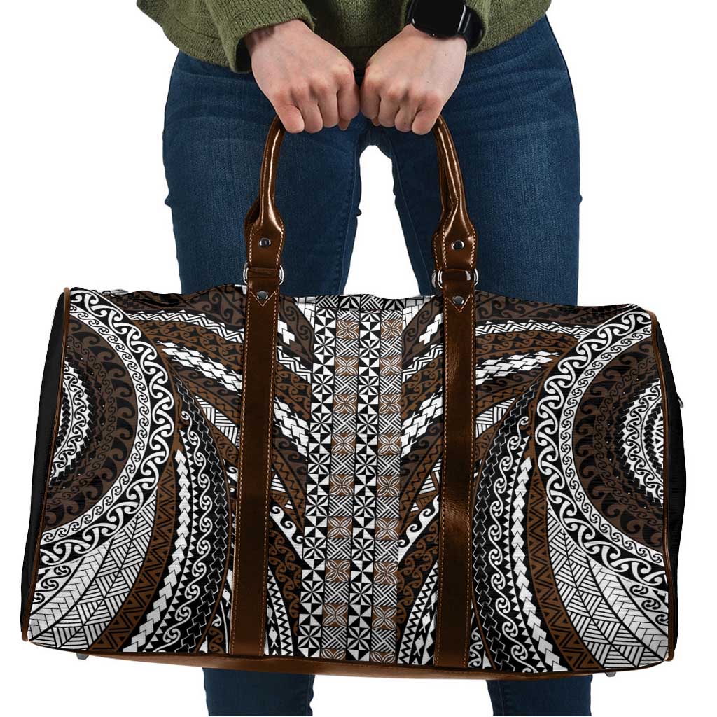 Brown Tongan Polynesian Tribal Travel Bag LT9 Brown - Polynesian Pride