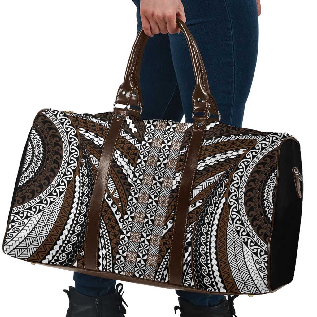 Brown Tongan Polynesian Tribal Travel Bag LT9 - Polynesian Pride