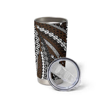 Brown Tongan Polynesian Tribal Tumbler Cup - Polynesian Pride
