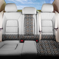 Light Gray Tongan Polynesian Tribal Back Car Seat Cover LT9 One Size White - Polynesian Pride