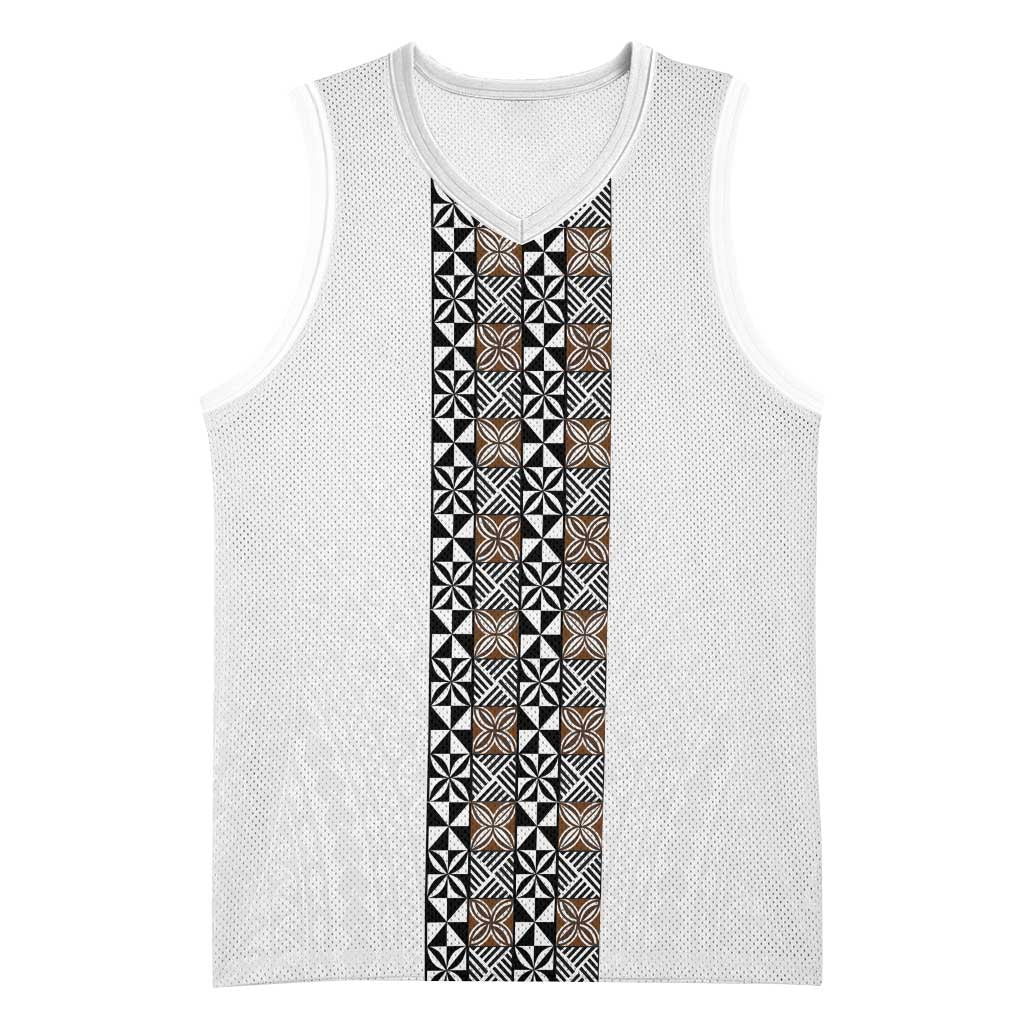 Light Gray Tongan Polynesian Tribal Basketball Jersey - Polynesian Pride