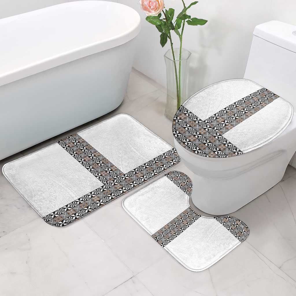 Light Gray Tongan Polynesian Tribal Bathroom Set - Polynesian Pride