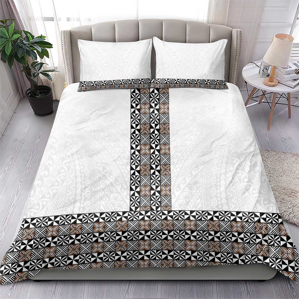 Light Gray Tongan Polynesian Tribal Bedding Set LT9 - Polynesian Pride