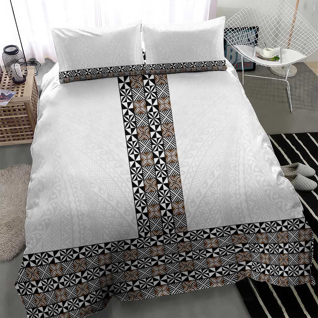 Light Gray Tongan Polynesian Tribal Bedding Set LT9 - Polynesian Pride