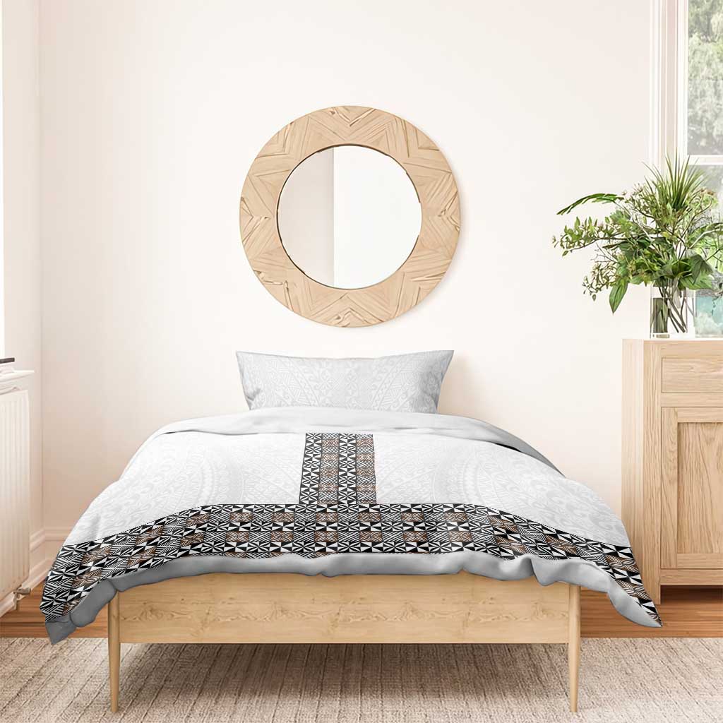Light Gray Tongan Polynesian Tribal Bedding Set LT9 - Polynesian Pride