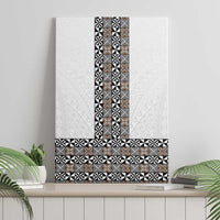 Light Gray Tongan Polynesian Tribal Canvas Wall Art - Polynesian Pride