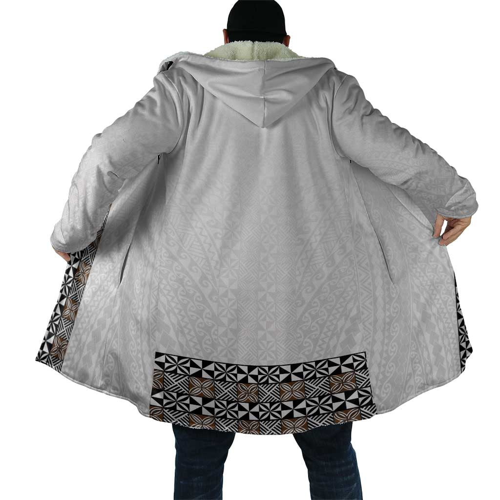 Light Gray Tongan Polynesian Tribal Cloak - Polynesian Pride