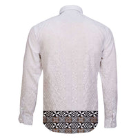 Light Gray Tongan Polynesian Tribal Family Matching Tank Maxi Dress and Hawaiian Shirt - Polynesian Pride