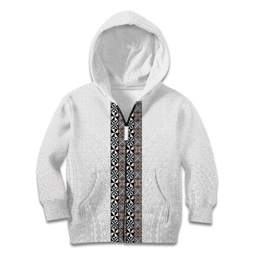Light Gray Tongan Polynesian Tribal Kid Hoodie - Polynesian Pride