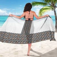 Light Gray Tongan Polynesian Tribal Sarong LT9 - Polynesian Pride
