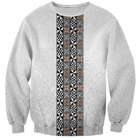 Light Gray Tongan Polynesian Tribal Sweatshirt - Polynesian Pride