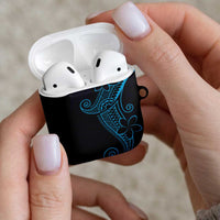 Black Blue Polynesian Tribal AirPods Case - Polynesian Pride
