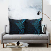 Black Blue Polynesian Tribal Pillow Cover LT9 - Polynesian Pride