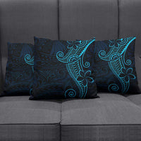 Black Blue Polynesian Tribal Pillow Cover LT9 - Polynesian Pride
