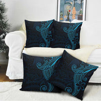 Black Blue Polynesian Tribal Pillow Cover LT9 - Polynesian Pride