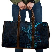Black Blue Polynesian Tribal Travel Bag - Polynesian Pride
