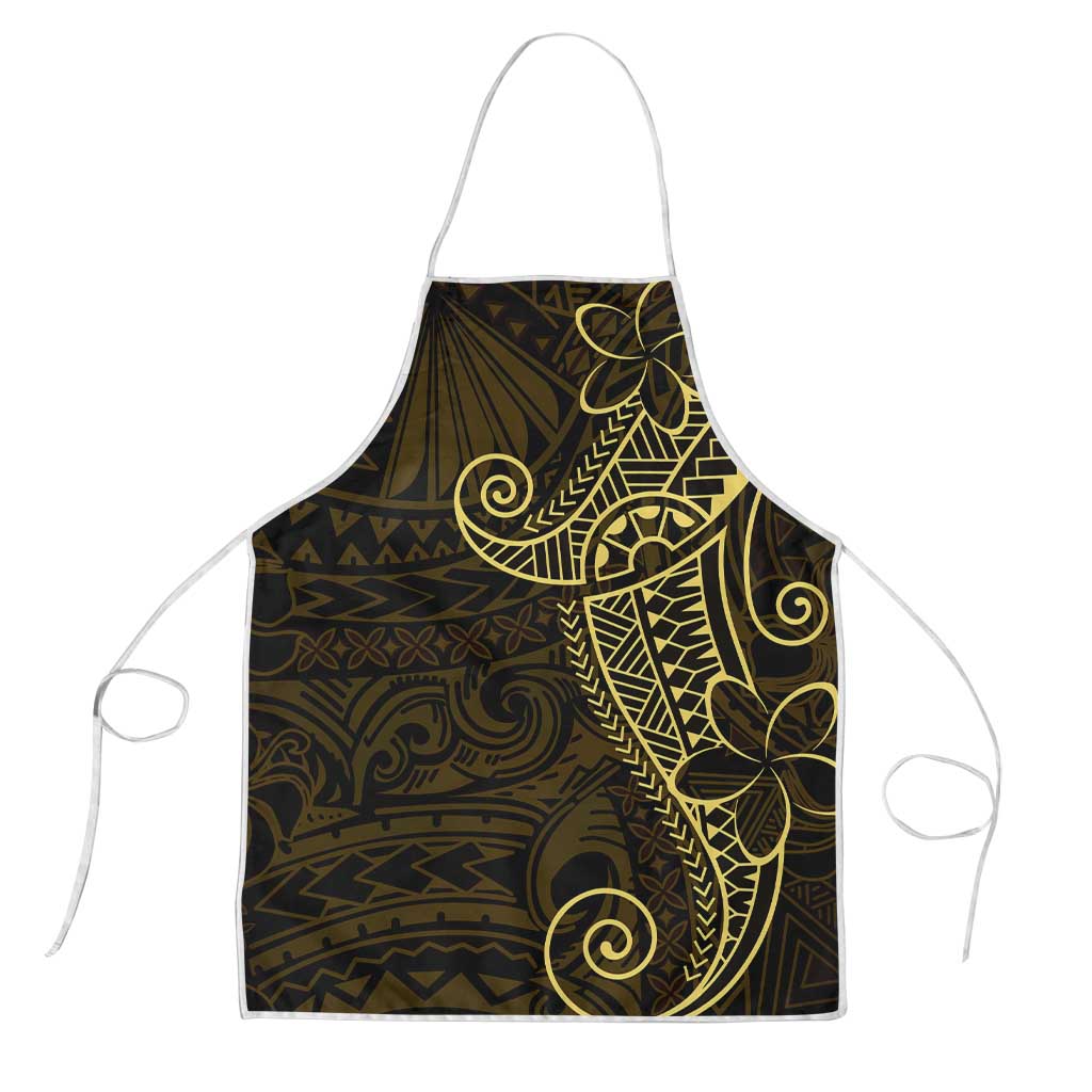 Black Gold Polynesian Tribal Apron - Polynesian Pride