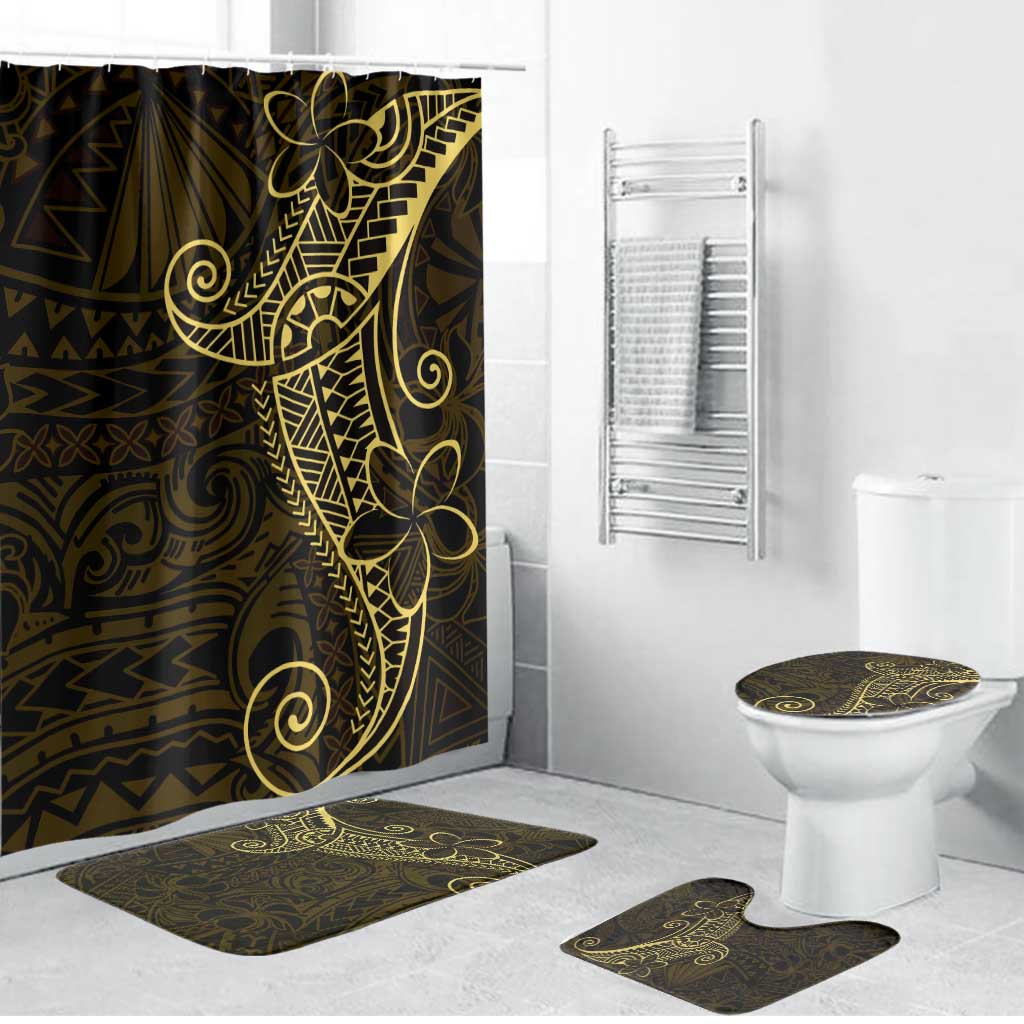 Black Gold Polynesian Tribal Bathroom Set - Polynesian Pride