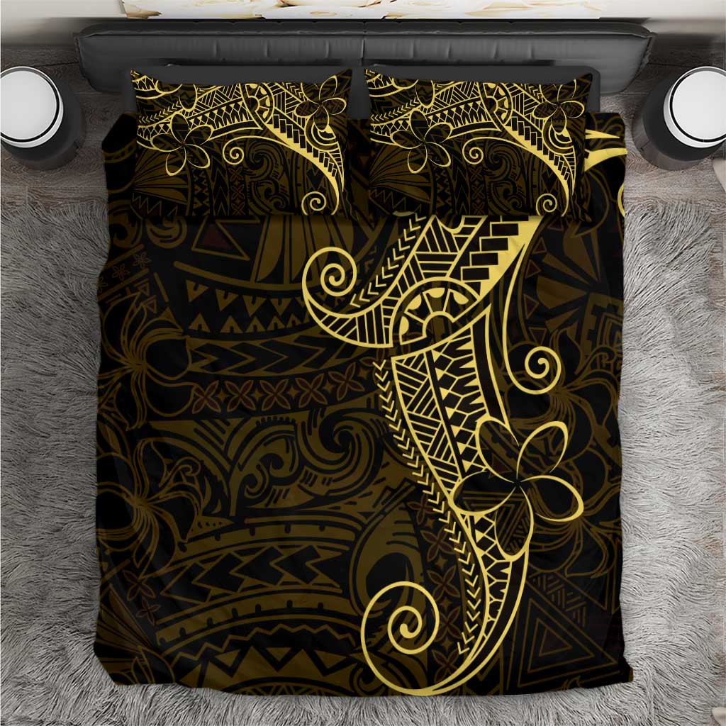 Black Gold Polynesian Tribal Bedding Set - Polynesian Pride