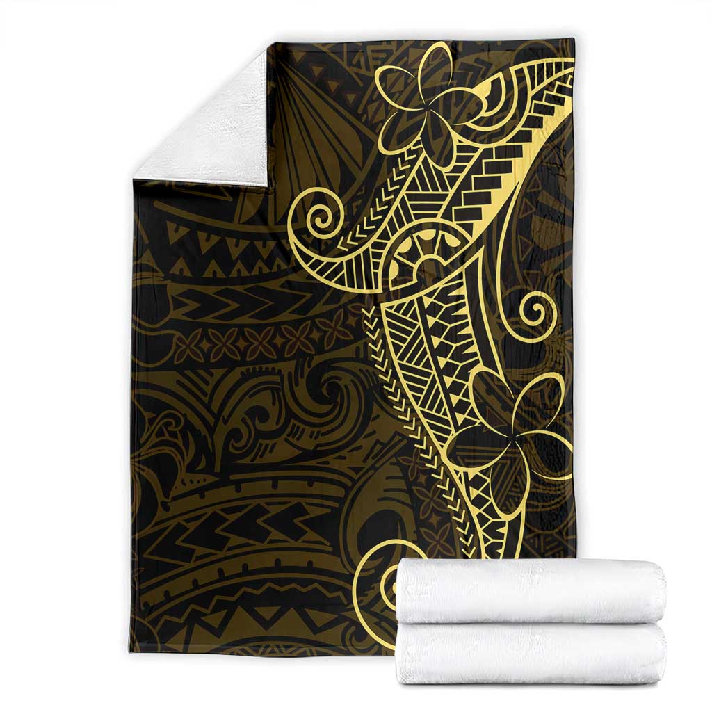 Black Gold Polynesian Tribal Blanket - Polynesian Pride