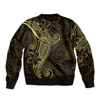 Black Gold Polynesian Tribal Bomber Jacket LT9 - Polynesian Pride