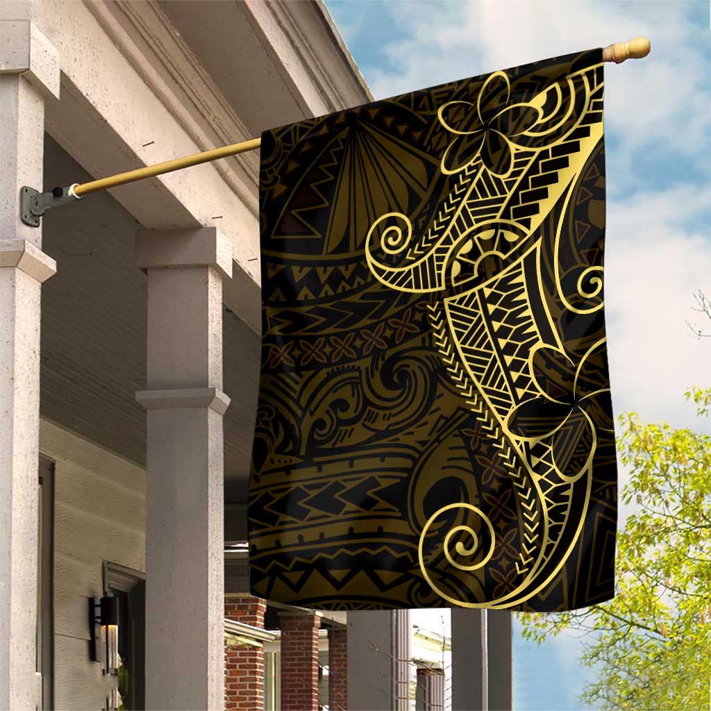 Black Gold Polynesian Tribal Garden Flag - Polynesian Pride