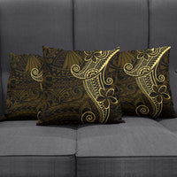 Black Gold Polynesian Tribal Pillow Cover LT9 - Polynesian Pride
