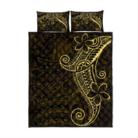 Black Gold Polynesian Tribal Quilt Bed Set - Polynesian Pride