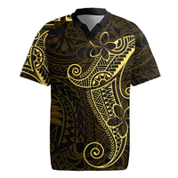 Black Gold Polynesian Tribal Rugby Jersey - Polynesian Pride