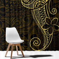 Black Gold Polynesian Tribal Window Curtain LT9 - Polynesian Pride