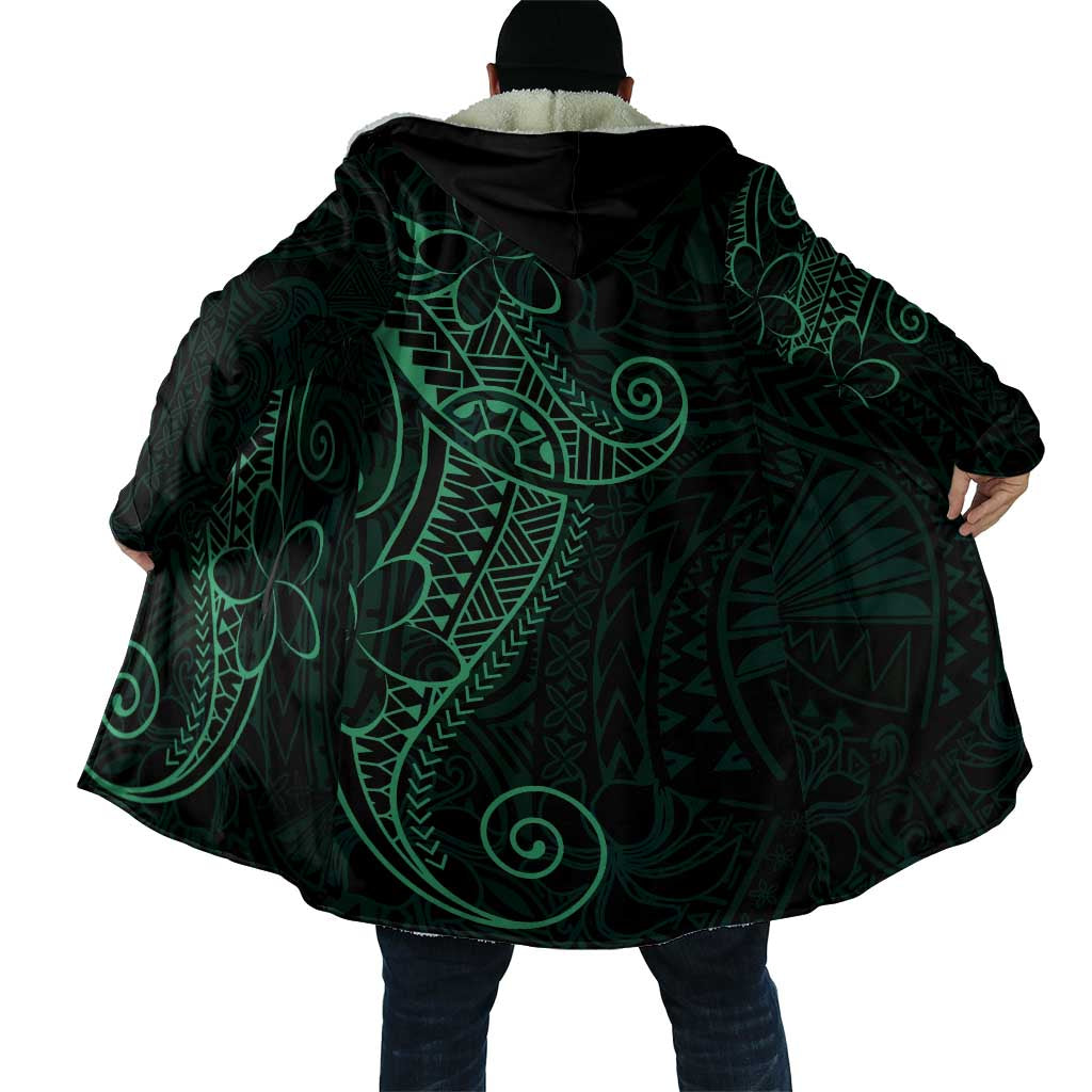 Black Green Polynesian Tribal Cloak - Polynesian Pride
