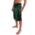 Black Green Polynesian Tribal Lavalava - Polynesian Pride