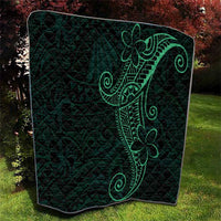 Black Green Polynesian Tribal Quilt LT9 - Polynesian Pride