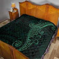 Black Green Polynesian Tribal Quilt LT9 - Polynesian Pride