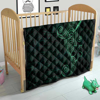 Black Green Polynesian Tribal Quilt LT9 - Polynesian Pride