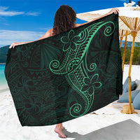 Black Green Polynesian Tribal Sarong LT9 One Size 44 x 66 inches Green - Polynesian Pride