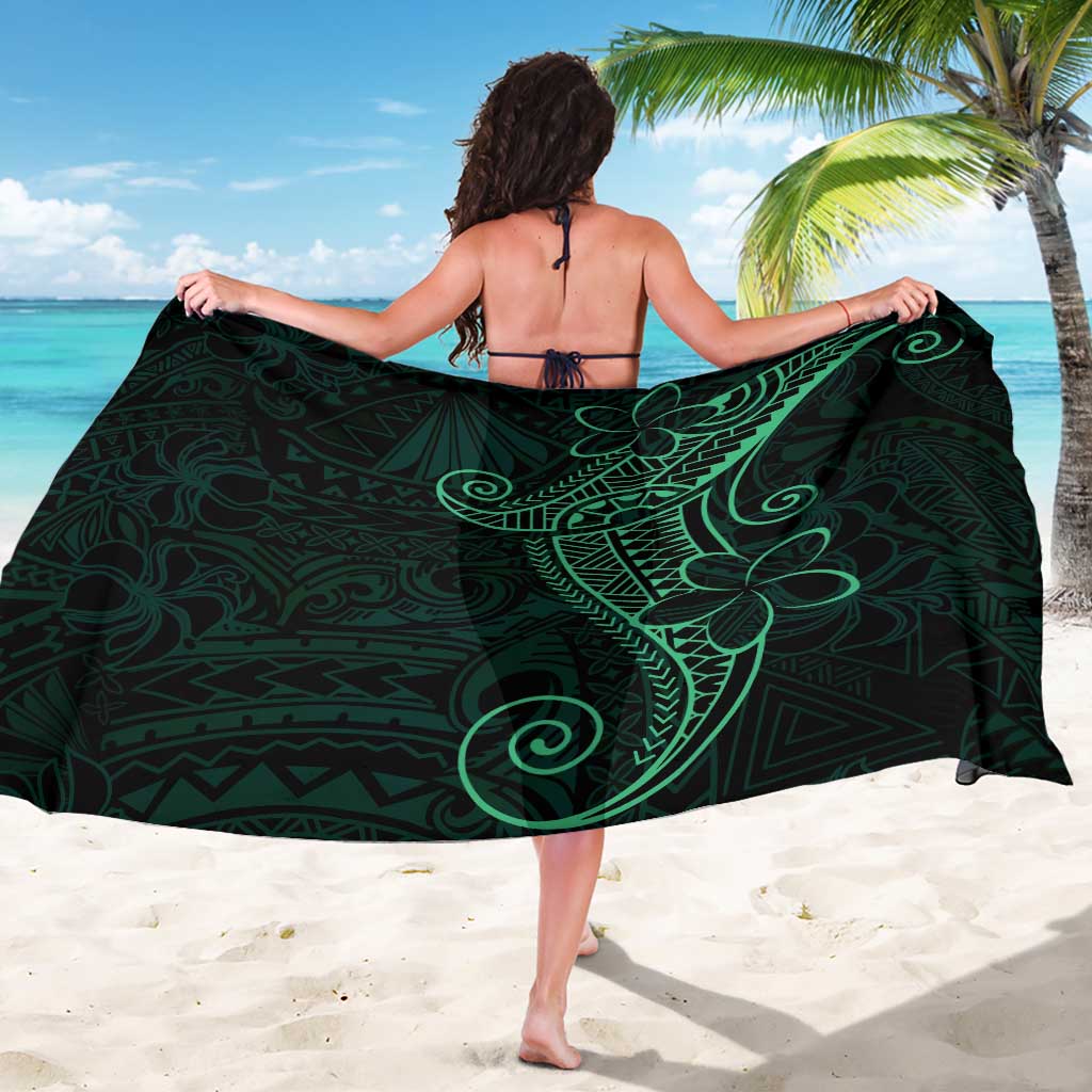 Black Green Polynesian Tribal Sarong LT9 - Polynesian Pride