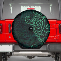 Black Green Polynesian Tribal Spare Tire Cover - Polynesian Pride